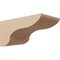 Ekena Millwork 5"W x 10"D x 5"H Wide Carmel Rough Cedar Woodgrain TimberThane Corbel, Primed Tan CORUR05X10X05CARRCPR - alternate 1